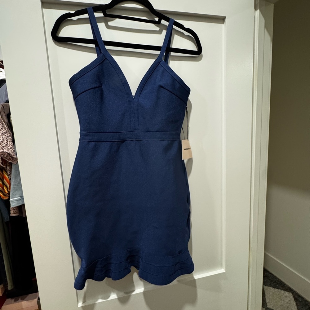Superdown Marin mini Bandage Ruffle Dress